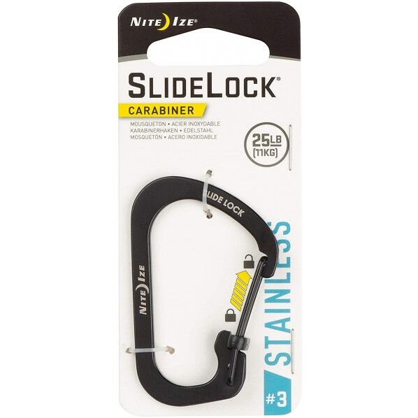 シームーン NiteIze ナイトアイズ スライドロックカラビナー #3 ブラック NI03703 1点...