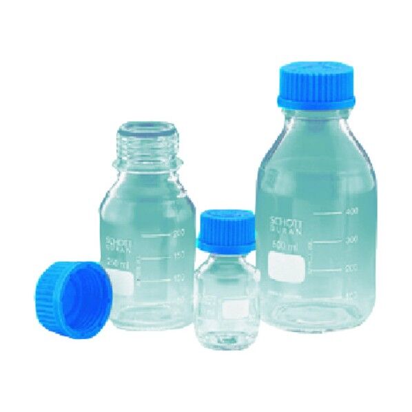 ねじ口びん 青キャップ付 150mL 371-05-20-13 1点