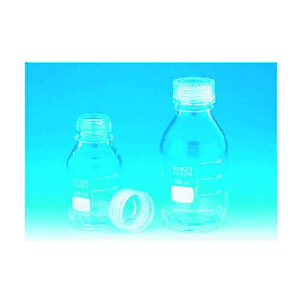 ねじ口びん 透明キャップ付 100mL 371-05-20-63 1点