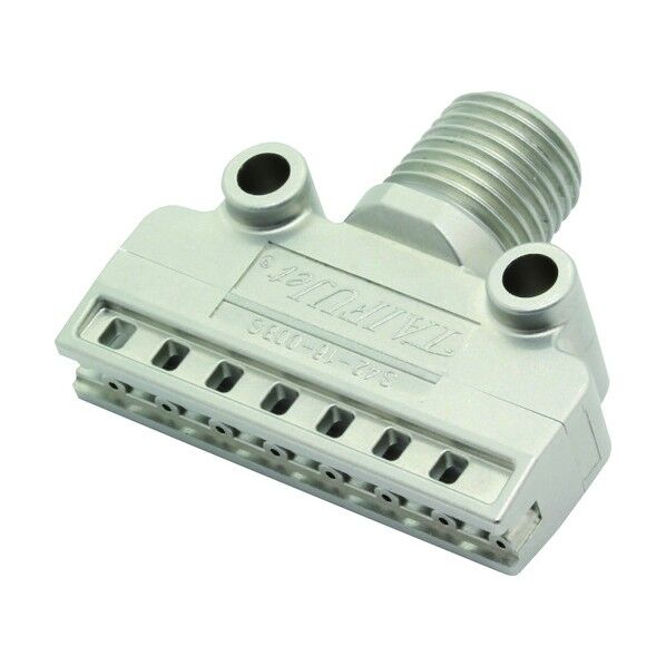 コンパクトフラット形エアーノズル TAIFUJetシリーズ ステンレス鋼316L製 ネジ1/4オス Φ0.8 1/4MTFFS4216008S316LIN 1点