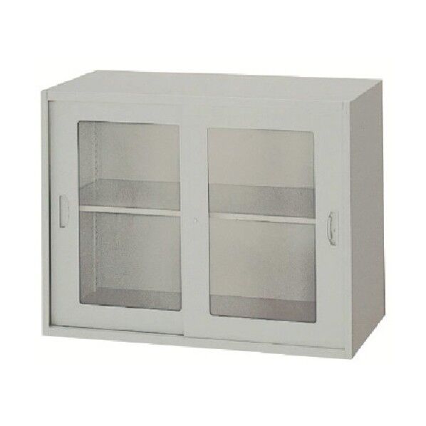 ガラス引違い書庫 899×500×700 NWL-0907HG-AW 1点