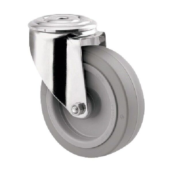 ボルト穴式キャスターALPHA(タイヤ痕レスタイプ・ステンレス金具) φ100 自在式 8470UFD100P30-13 1点