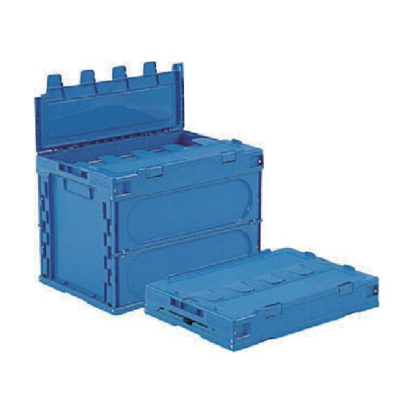 フタ一体型折りたたみコンテナー 555050 サンクレットオリコン60B SK555050