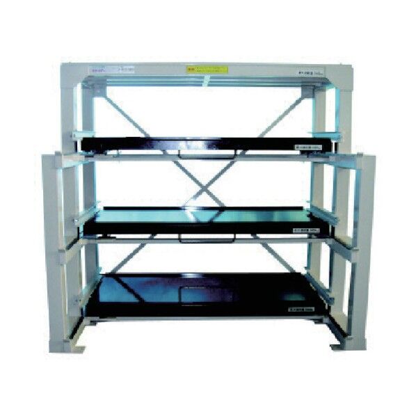 フルスライド式収納棚 スライダ-ラック ×800×450H L4S-1800 1点