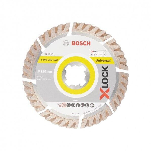 X-LOCKダイヤモンドホイール125mm×1.6ST 125×125×1.6mm 260925C102 1点