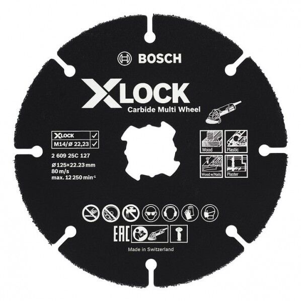 X-LOCKカーバイドマルチホイール125mm 125×126×2.5mm 260925C127 1点