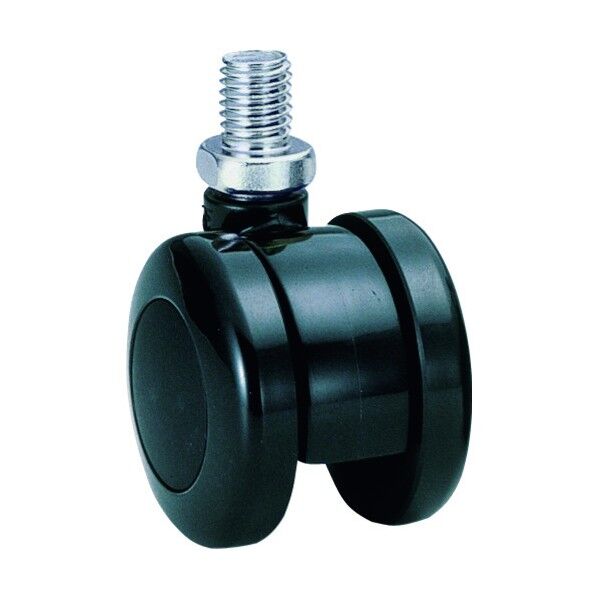 ナイロン車輪 40径 許容荷重40kgf 黒 TY40N10BL-19 1点