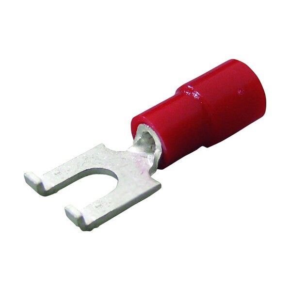 ニチフ 環境配慮形絶縁被覆付 Y形 Wタイプ TMEX 1.25Y-3W-RED 100個