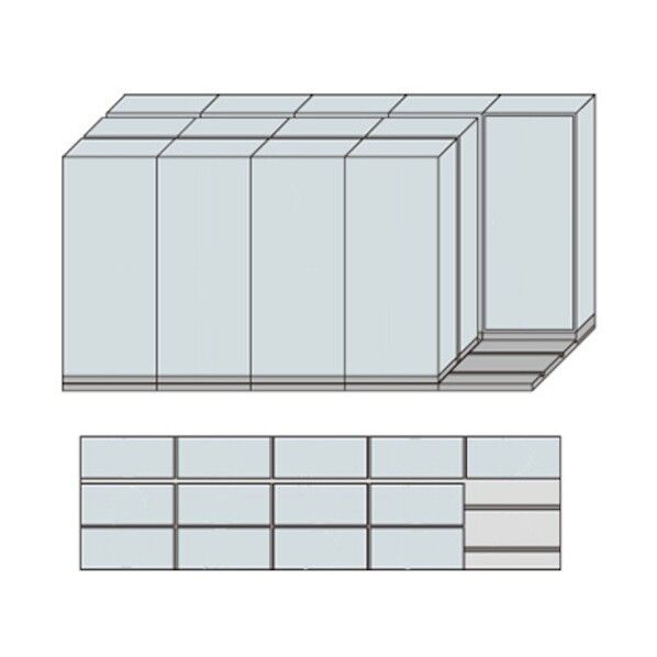 NW型並行移動書庫用ベース W4575×D1260×H2272 MNW-3521-BBB 1点