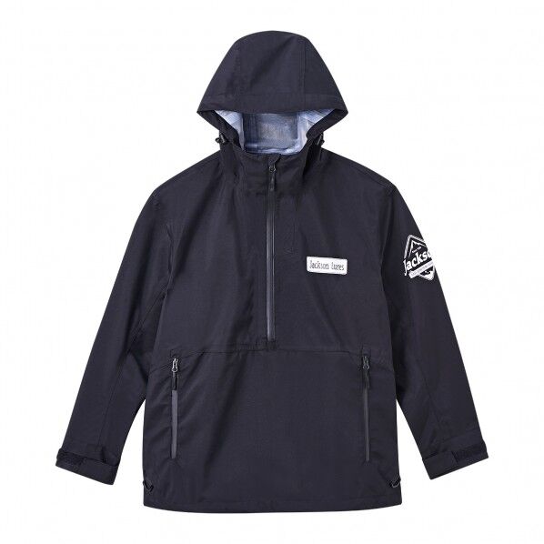 JS 耐久撥水ハーフジップパーカー ブラック XXL 1個