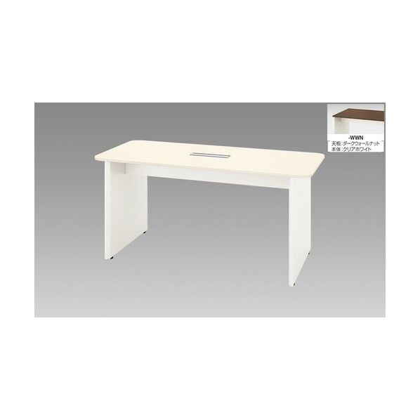 ハイテーブル (パネル脚タイプ) (配線ボックス付) MSH2190HP-WWN 1点