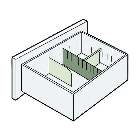 635214)LX-5 縦仕切板 DGY L5-SI-T3 1点