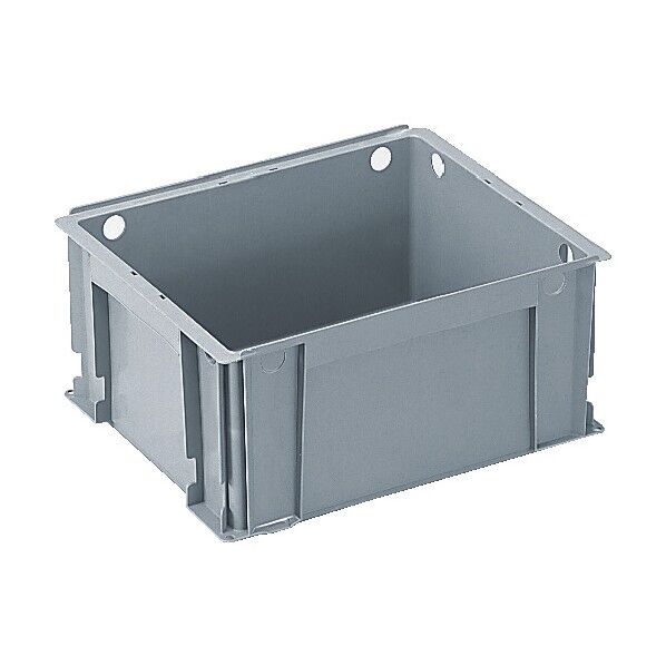 ボックス型コンテナー 203808 サンボックス#37-2(底面水抜孔6φ) グレー SK-37-2-GL 1点