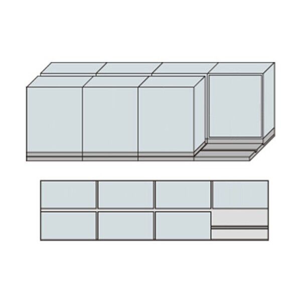 NW型並行移動書庫用ベース W3660×D940×H1195 MNW-2411-AA 1点