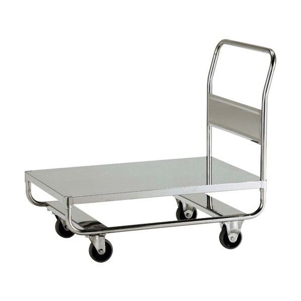 1段高台車(フラットタイプ) 900X600 SUSφ100ウレタン車 DN1-N9060D 1点