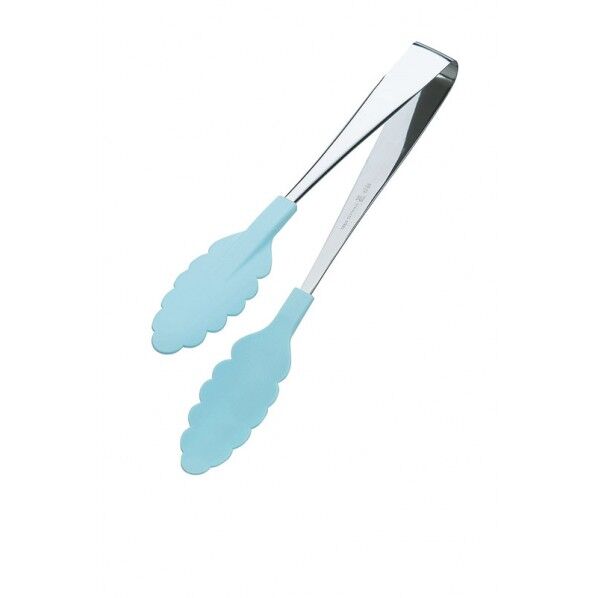 18-0 抗菌耐熱 フードトング アイスブルー 25cm 3430600 61-6650-16 1点