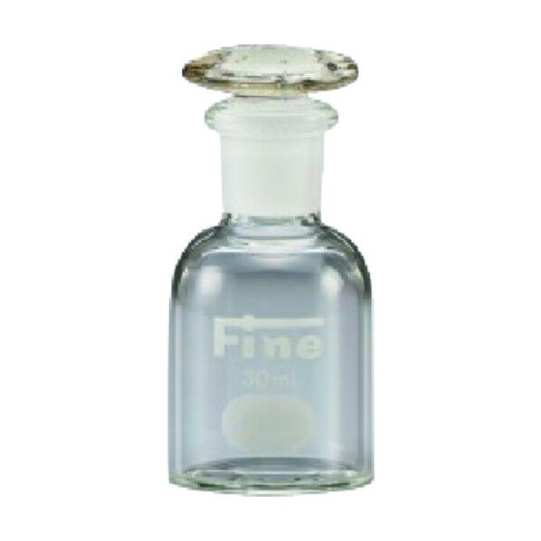 Fine細口共通摺試薬瓶 硬質 透明 30mL 000-05-03-01 1点
