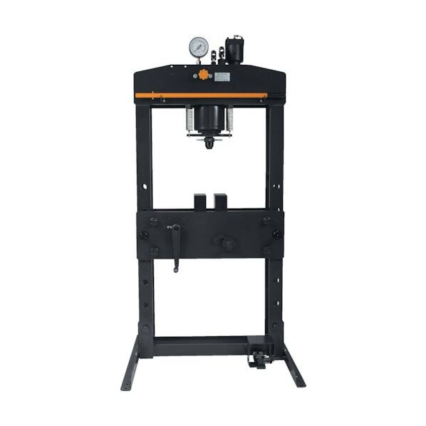 ジャッキ 油圧矯正プレス(エア手動兼用)(ゴム車ストッパ付)安全ガード付(受注生産)35TON NSP-350AS-C1 1点