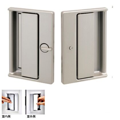 ゼット錠間仕切錠 サテンニッケル No.BEZT6-SN 1