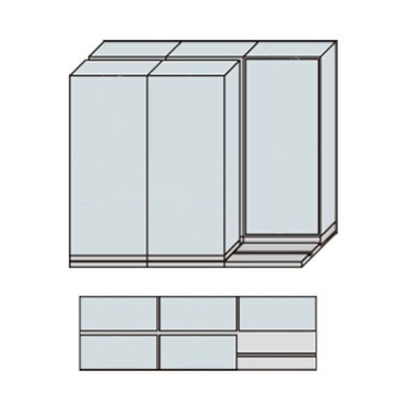 NW型並行移動書庫用ベース W2745×D840×H2222 MNW-2321-BB 1点