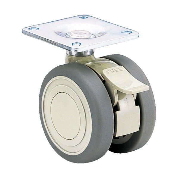 エラストマー車輪 75径 TEC75WS 1点