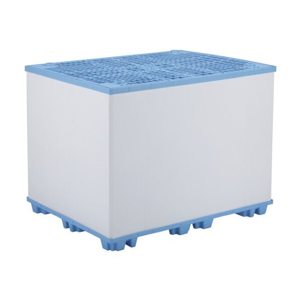 リターナブルパレットボックス 816904 スマートパック115147ー1110Hライトブルー/ホワイト