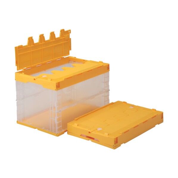 フタ一体型折りたたみコンテナー 552070 サンクレットオリコン96B