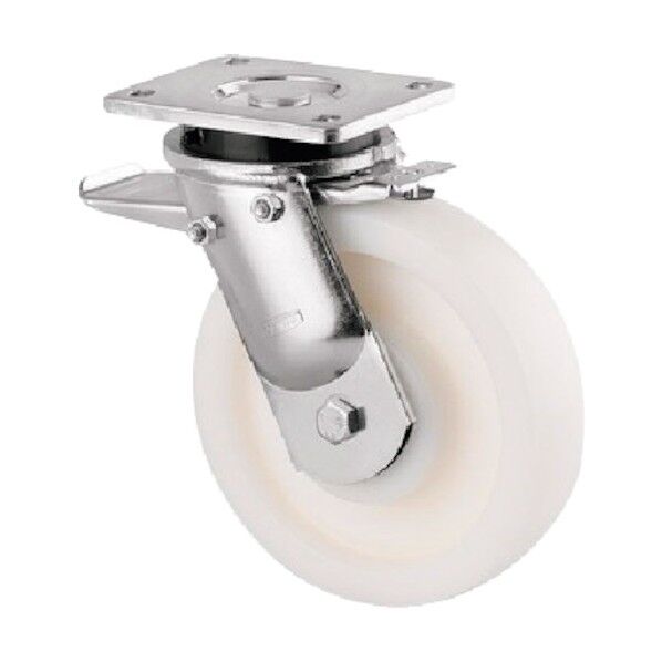 超重荷重用キャスターKAPPA(ナイロン車) φ125 自在式(トータルロック付) 9652TOP125P63 1点