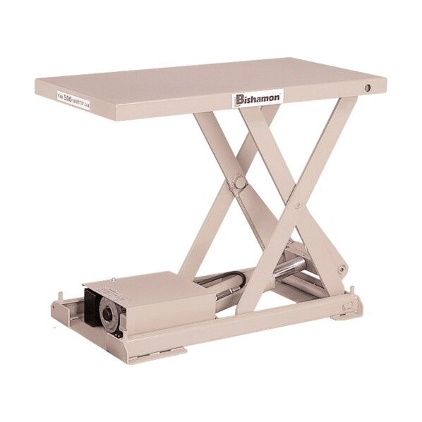 テーブルリフト ちびちゃんシリーズ フットスイッチ 均等荷重500kg 揚程390mm X050406BF 1点