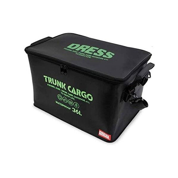 蓋つきトランク型収納BOX・ミニ ブラックグリーン 1個