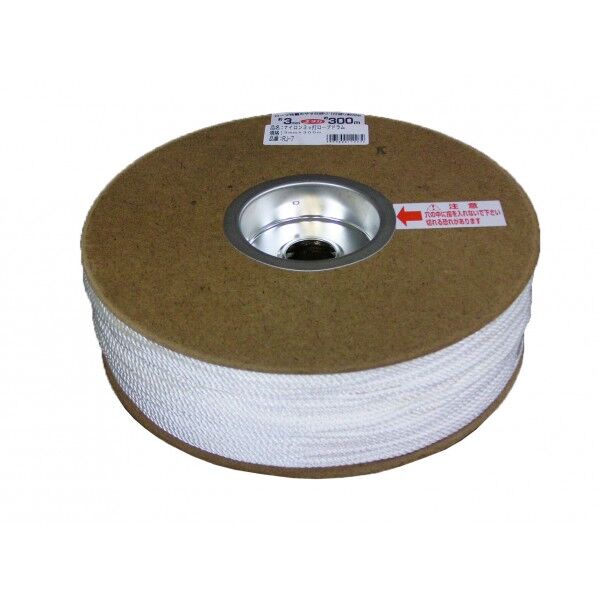 ユタカ RJ-7 ナイロン3ッ打ロープドラム 3mmX300m RJ-7 1個