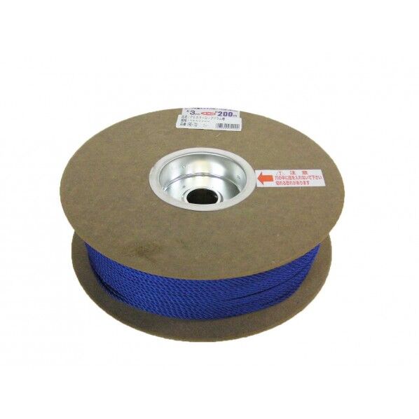 ユタカ RE-72ブルー PEカラーロープドラム 3mmX200m RE-72 1個