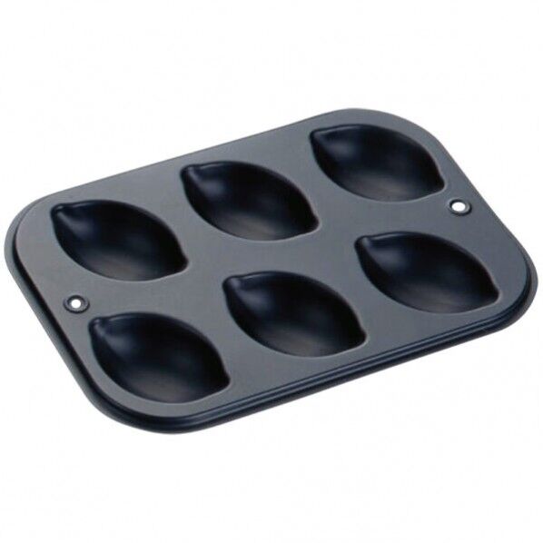 Black マドレーヌ型 レモン型 6P No5072 3899400 61-6688-73 1点