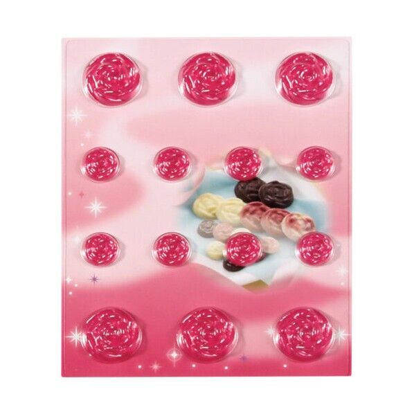 チョコレートモールド キラリバラ No1189 3897410 61-6700-45 1点