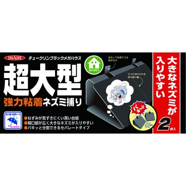 イカリ チュークリンブラックメガハウス 2枚入 2枚