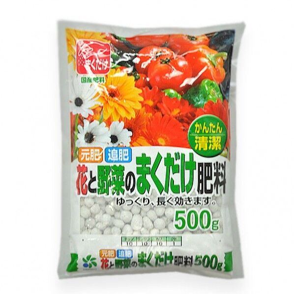 自然応用科学 自然応用 花と野菜のまくだけ肥料 500g 1個...