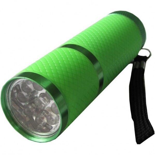 LED付9灯ライト グリーン 1個