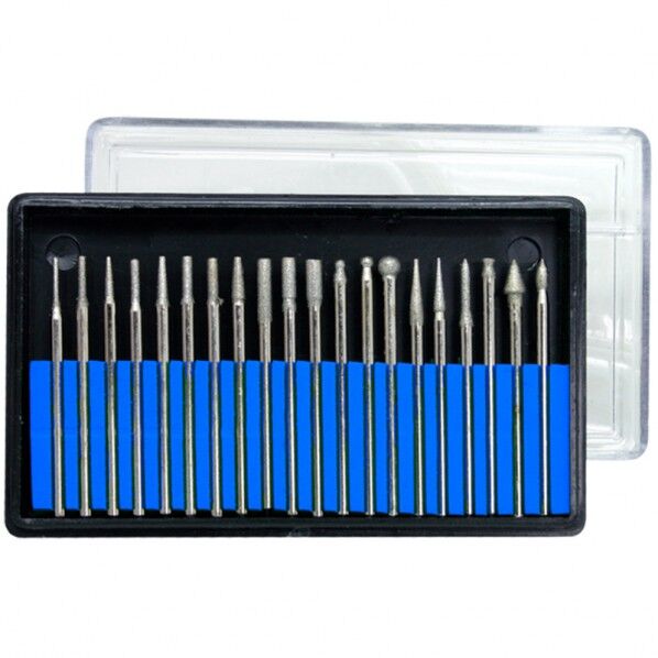 20PCダイヤモンドロータリーファイル2.35ミリ軸 PA-375 1個