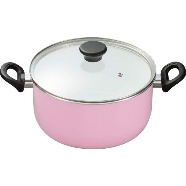 両手鍋 24cm 白ピンク CN-G24B-WPK 1個