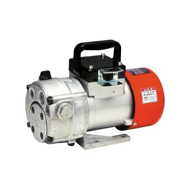 高粘度油用モーターポンプ 銀.赤 エンジンオイル用 AC-100V GM-2510H 1台