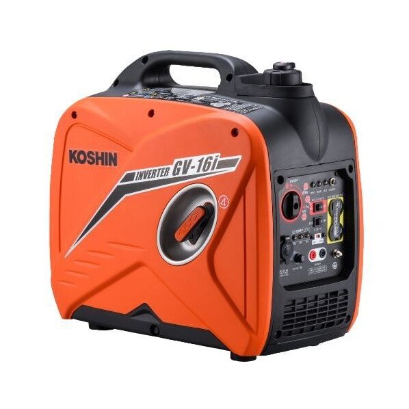インバーター発電機 ガソリン 1.6KVA 23.8KG オレンジ.黒 GV-16i