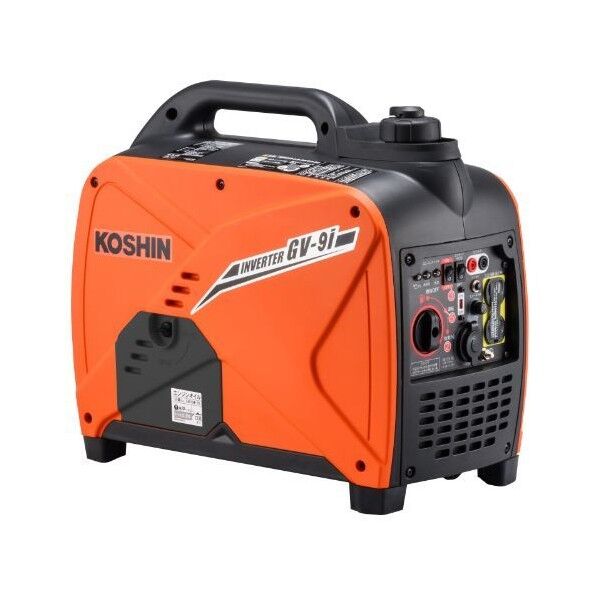 工進(KOSHIN) インバーター発電機 ガソリン 1.6KVA 23.8KG オレンジ.黒