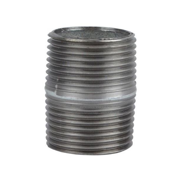 鉄製ニップル 25ミリ 銀 口径25ミリ PA-091 1