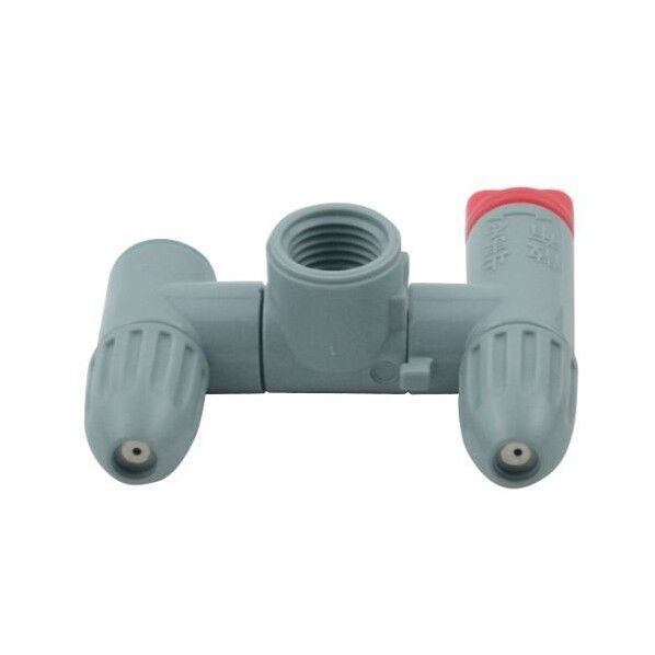 噴霧器用 2頭口噴口(1頭口切替) 灰 G1/4ネジ 手動.電池.充電式用 PA-288 1