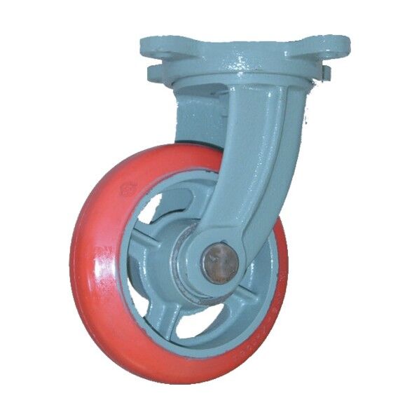 鋳物中荷重用ジェンゴム車輪自在車付ベアリング入 200φ GSB-G200 1点