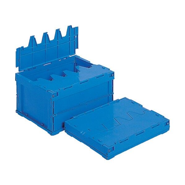 フタ一体型折りたたみコンテナー 551110 サンクレットオリコン25B SKSO-25B-BL