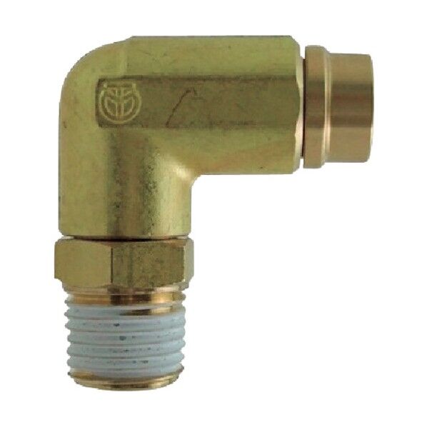 タッチコネクターFUJI-Hタイプ 鍛造メイルエルボ チューブ径12mm ネジ1/4 12-02MLB-H 1点