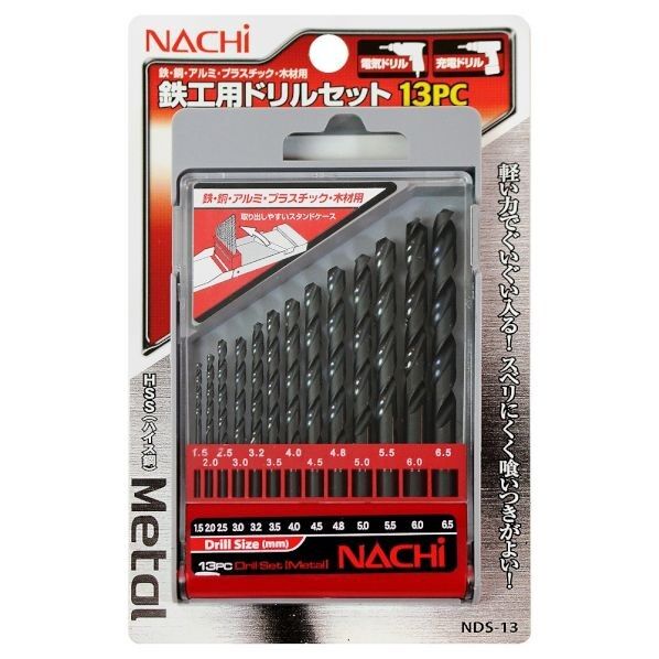 鉄工用ドリルセットプラスチック