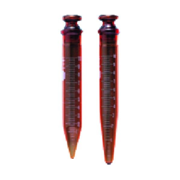 透明共通沈澱管50mL茶105H10本 121-04-53-55 10本