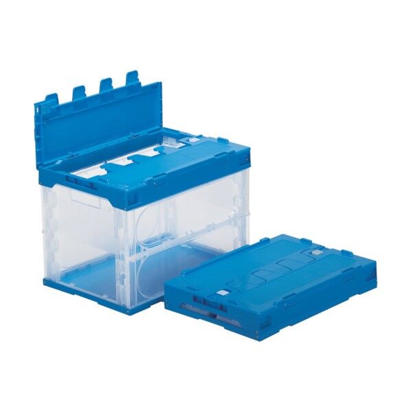 フタ一体型折りたたみコンテナー 555060 サンクレットオリコン60B-B